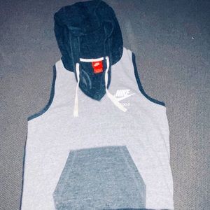 Nike sleeveless razorback hoodie